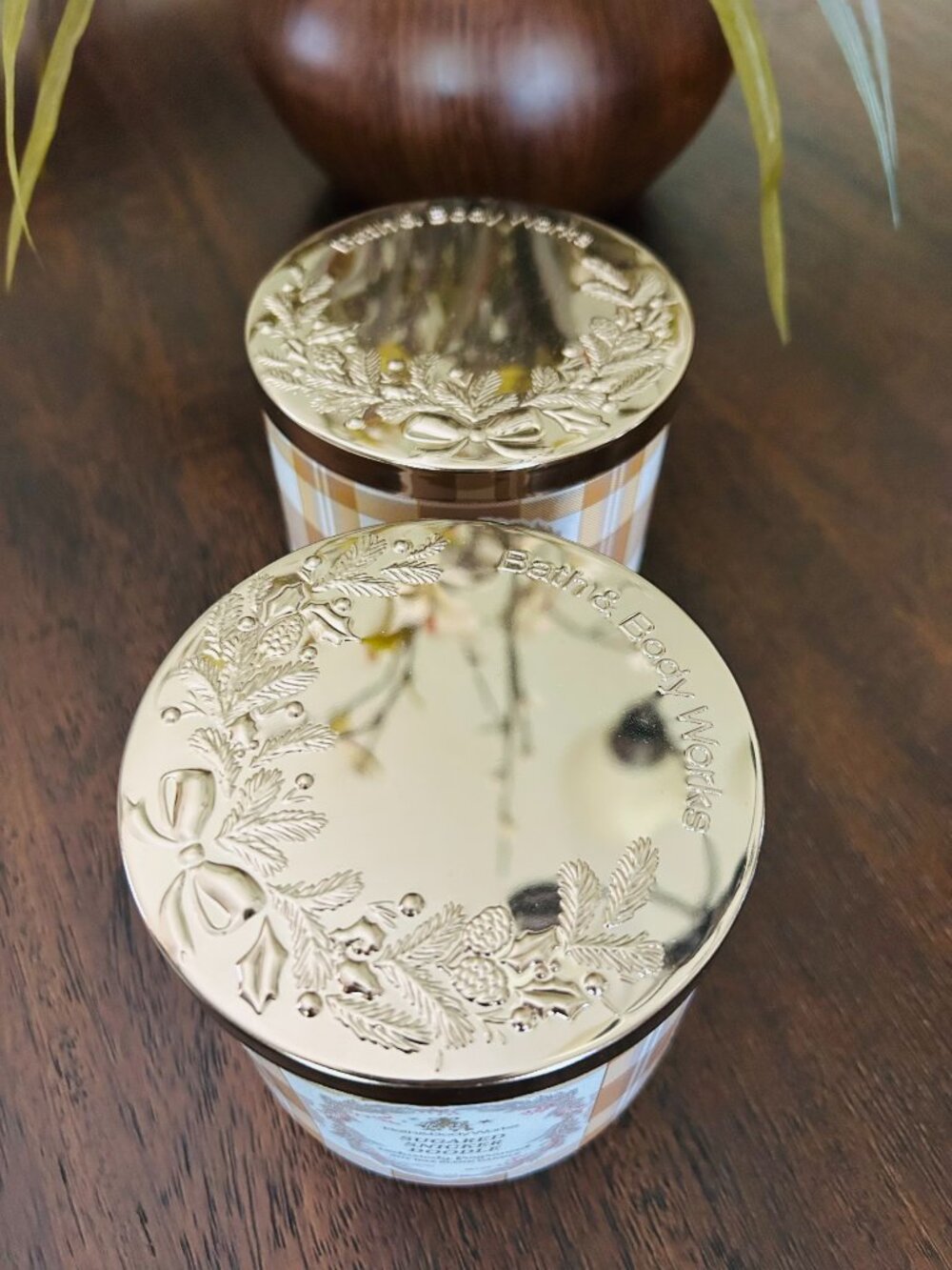 (2) Bath & Body Works Sugared Snickerdoodle 3-Wick Candles NEW - Picture 3 of 4